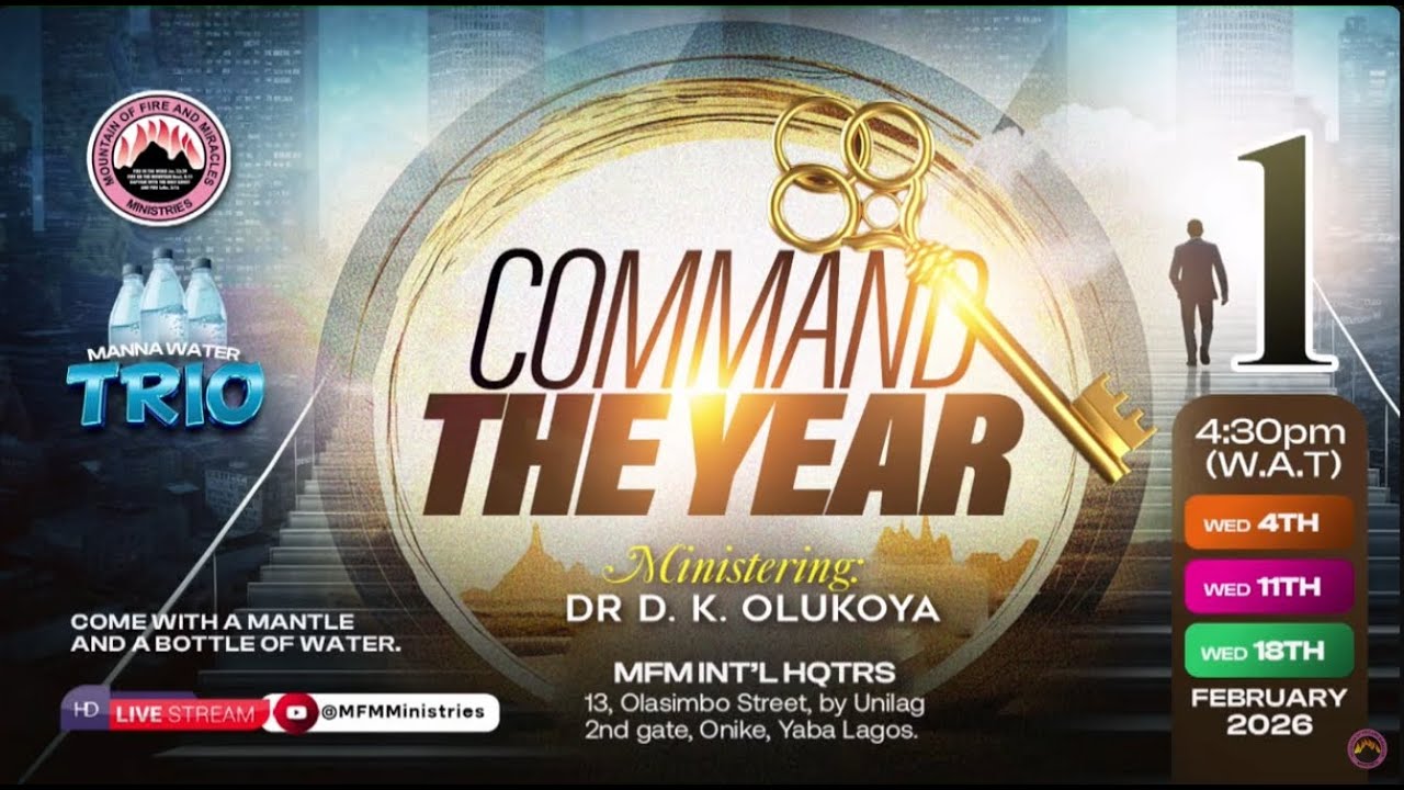 MANNA WATER TRIO SERVICE| COMMAND THE YEAR | 18TH FEBRUARY 2026 | DR D. K. OLUKOYA