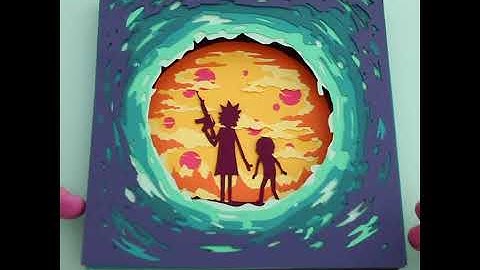Rick and Morty paper craft