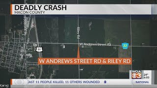 Coroner identifies man killed in crash near Macon Coroner identifies man killed in crash near Macon