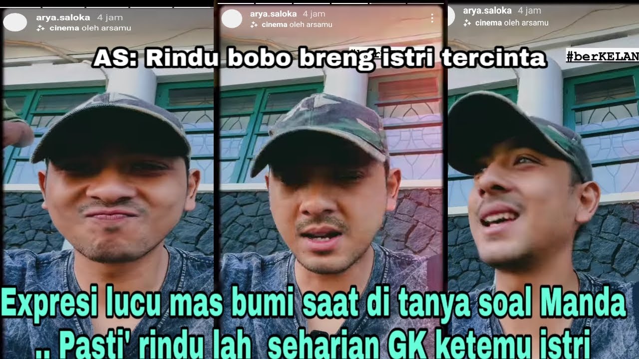 🔴Expresi lucu mas bumi saat di tanya soal Manda .. Pasti' rindu lah ...