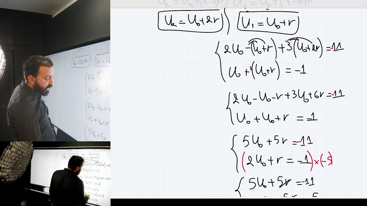 المتتاليات | 01 | تمارين الوسط الحسابي و الهندسي و عبارة الحد العام