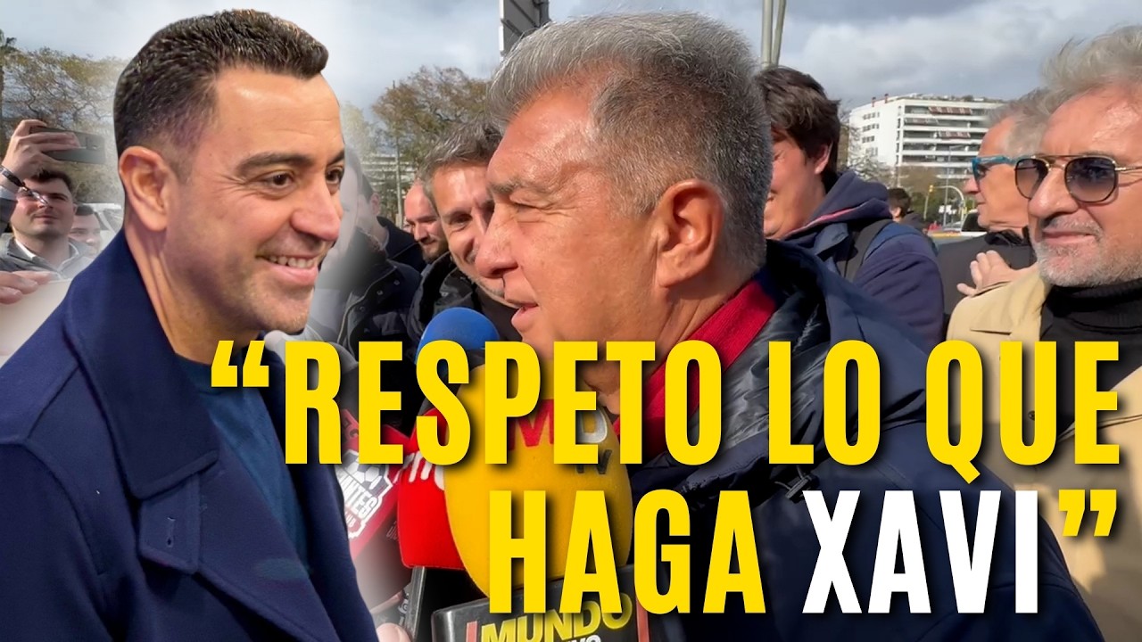 🗣️LAPORTA sobre el apoyo de Xavi a Font: 