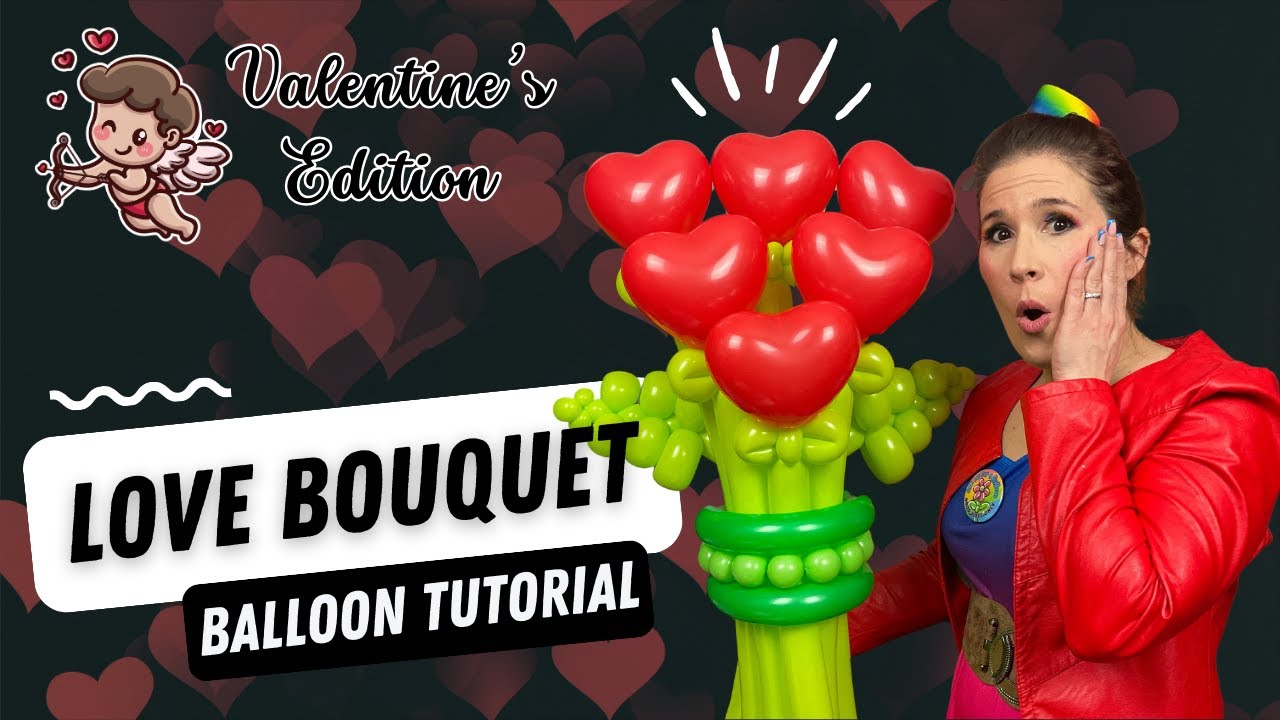❤️💐 Say I LOVE YOU with balloon flowers! ❤️ STEP-BY-STEP Tutorial ❤️