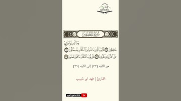سورة المطففين - من الآيه (33) إلى (36) القارئ فهد أبو شبيب 1444 هـ - 2023 م
