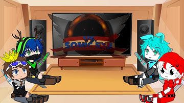 My friends react to Sonic.EXE[FNF MOD] Part 2/4