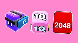 Jelly Run Mode vs 2048 Cube Run 🟦 Highest Score Ever? screenshot 1
