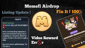 Memefi Airdrop New Update | memefi listing date ✨| memefi video not working | Full Details | MemeFi