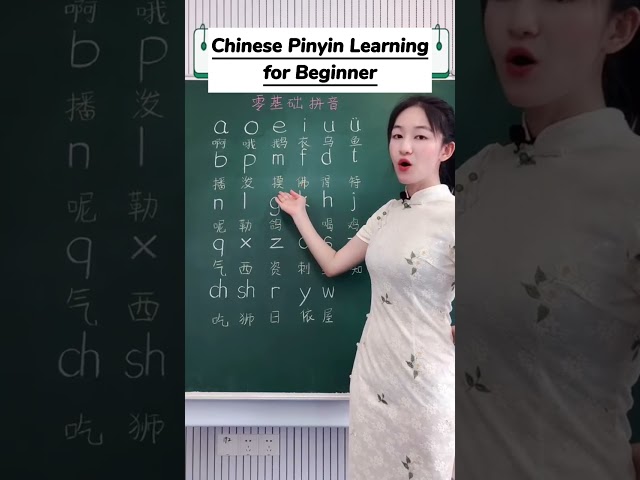 Chinese Pinyin Learning for beginner #shorts #chinese #mandarin #learnchinese class=