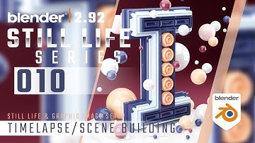 Blender 2.92 | Beginner | 3D Modeling | Still Life Series | Scene 010 | The Letter I