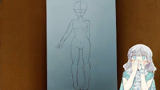 تعلم رسم جسم أنمي أنثى خطوة بخطوة.
