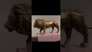 Making a bronze lion. Trying to figure out the YouTube short feature. #bronze #art #foundry