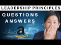 How to answer the AMAZON LEADERSHIP PRINCIPLES interview questions