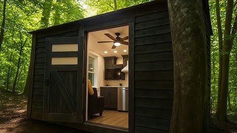 Brothers turn ABANDONED SHED into SMART HOME: best home-made shed EVER!!