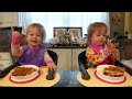 Twins try chocolate chip waffles