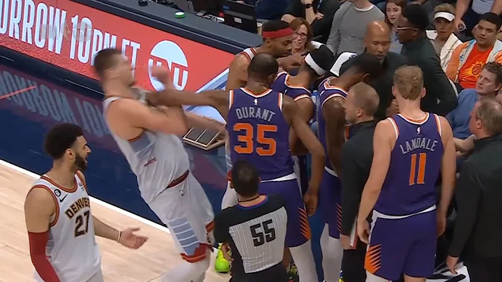 Kevin Durant pushes Nikola Jokic away from Suns huddle and gets tech in Game 5 - DayDayNews
