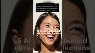 5 AI prompt for hyper realistic human faces #ai #aiimages #aiediting #aimodel #aiportrait