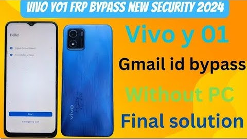 Vivo Y01 Frp Bypass/Unlock Without PC Reset Option Not Working - New Method 2023 Android 12