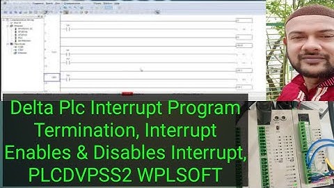 Delta Plc Interrupt Program Termination, Interrupt Enables & Disables Interrupt, PLCDVPSS2 WPLSOFT