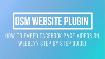 How To Embed Facebook Page Videos on Weebly?