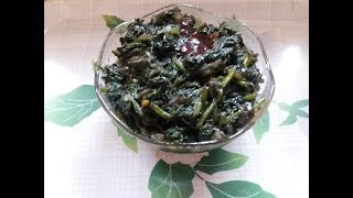 Palak saag recipe in hindi  / palak ka saag recipe | spinach recipe | Hara bhajib recipe