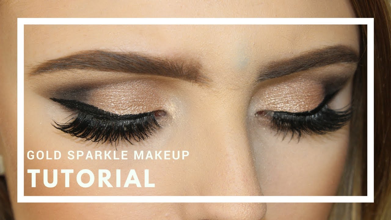 Gold Sparkle Eye shadow Makeup Tutorial  | ♡ Helen Pearson ♡