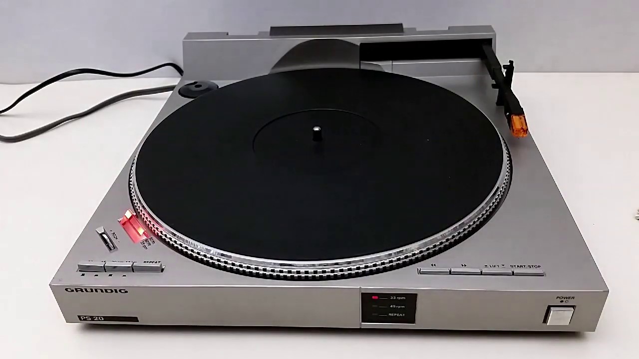 GRUNDIG PS-20 проигрыватель пластинок с тангенциальным тонармом