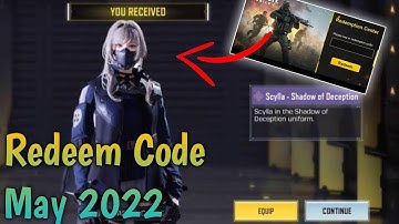 May 11 2022 Redeem Code Codm | New Redeem Code Codm | Today Redeem Code Codm 2022 | Codm Codes 2022