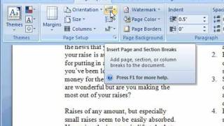 Insert a column break in your word 2007 document to get content look
just how you want it to. this tutorial, will learn a...