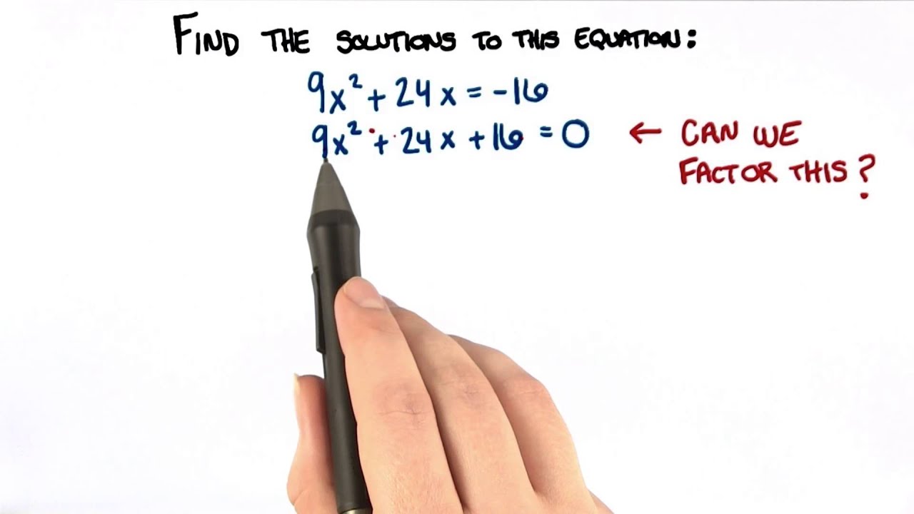 Solve the Quadratic Equation - College Algebra - YouTube