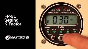 FP-5L Setting The K Factor