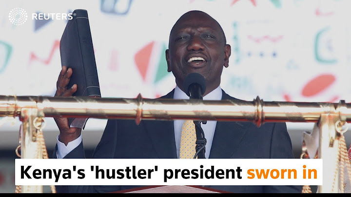 Kenya's 'hustler' president sworn in