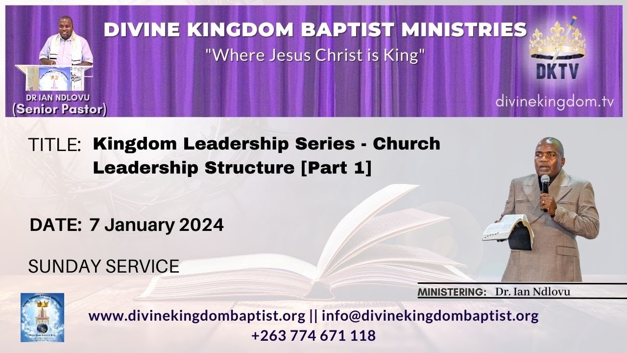 Kingdom Leadership Series - Church Leadership Structure [Part 1] | Dr ...