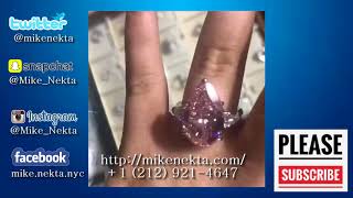 Pink Pear Shaped Diamond