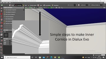 Simple Steps to make Inner Cornice in Dialux Evo