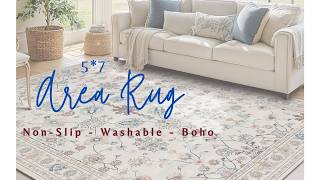 The MOST beautiful Floral Rug - WATCH THIS Honest Amazon Review Is It Worth It