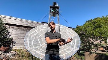 3-metre backyard radio telescope tour and demo
