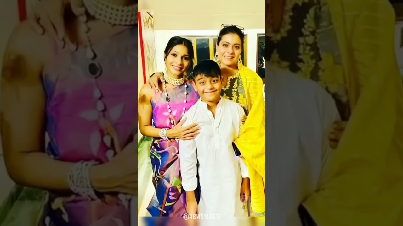 ❣️️Ajay Devgan & Kajol With Daughter Nysa Devgan & Son Yug Devgan 😍 