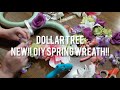 NEW!!  DOLLAR TREE DIY SPRING WREATH/SRING HOME DECOR