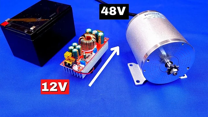How to Drive a 48V ebike electric motor using a 12V battery and a dc to dc boost converter