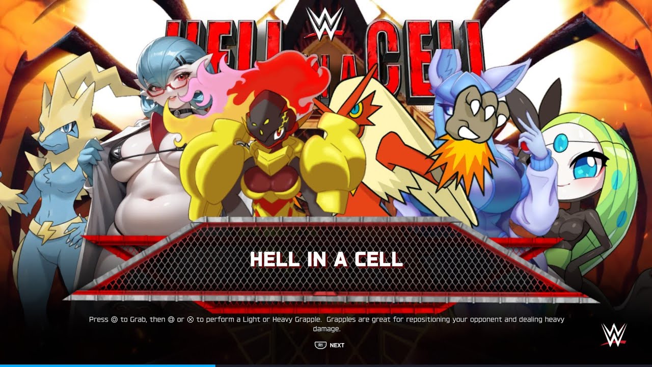 WWE 2K25 POKEMON HELL IN A CELL MATCH 