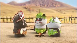 【Bamboo Panda❤️】Do u like Bamboo n Dundun's new look | Chinese Short Animation | 熊猫班卜 #shorts #funny