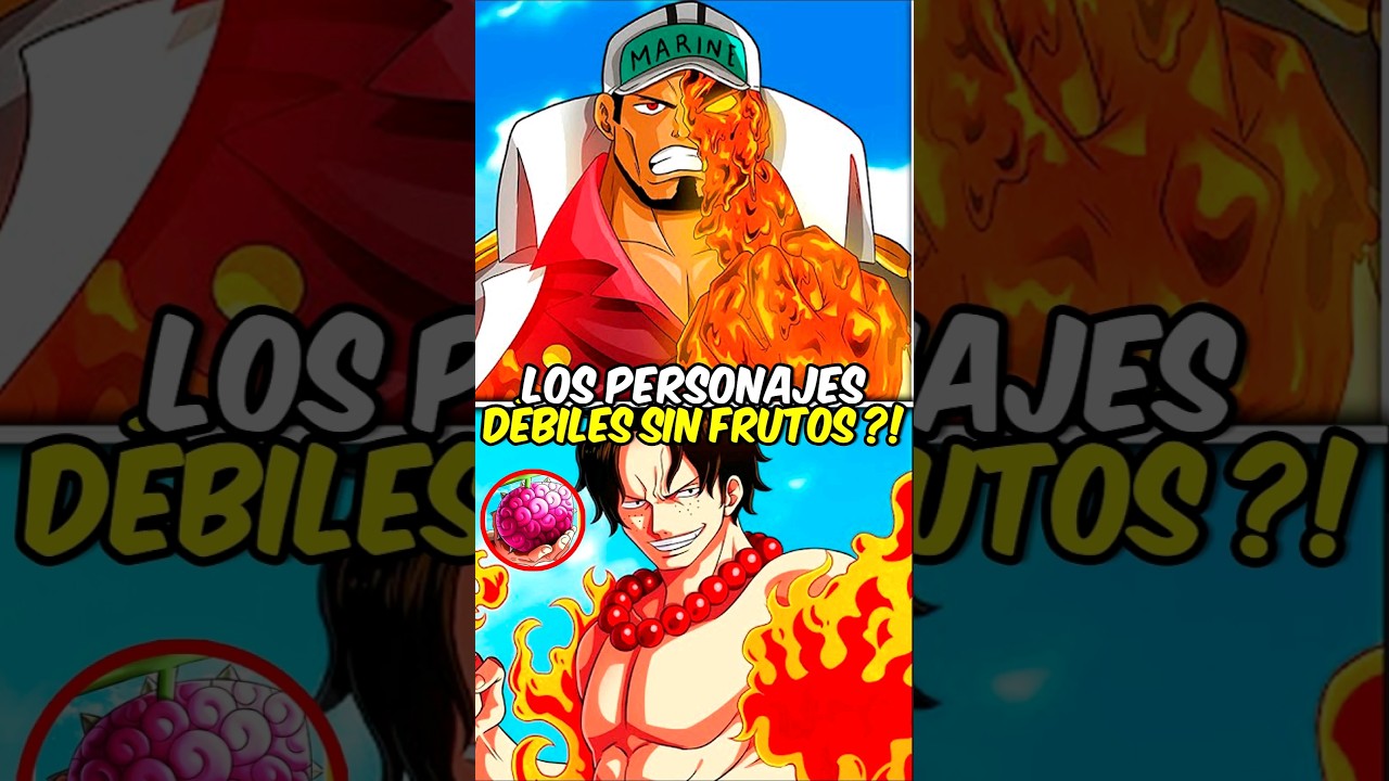 Los 3 personajes debiles sin frutas del diablo!😱😂 #anime #onepiece #onepieceteoria #luffy #akumanomi