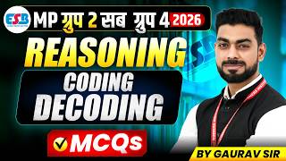 MPESB Group 2 Subgroup 4 Vacancy 2026 | MP Patwari 2026 | Coding Decoding | Reasoning By Gaurav Sir