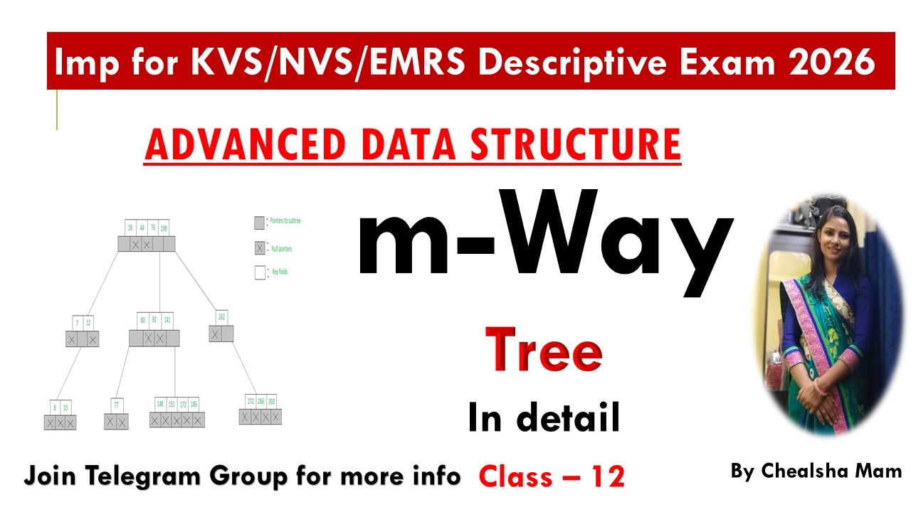 m-way Tree in data structure| m way tree insertion & Deletion| KVS/NVS ...