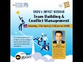 Team building  conflict management bmpa impact webinar april 17th 2021