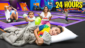 Last to Leave TRAMPOLINE Wins PRIZE! | The Royalty Family