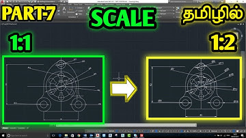 Use of Scale and scale factor in AUTOCAD 2D in Tamil #Revit #Designing #DesignerTamilan #cad#anydesk
