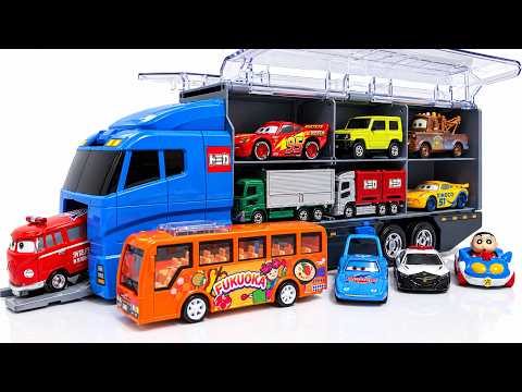 🚜 Learn Work Vehicles with Tomica Mini Cars! 🚒 | Construction Trucks & Driving Challenge