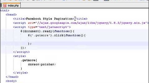 How to create facebook or twitter style pagination in your PHP application ( Using jQuery )