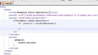 How to create facebook or twitter style pagination in your PHP application ( Using jQuery )